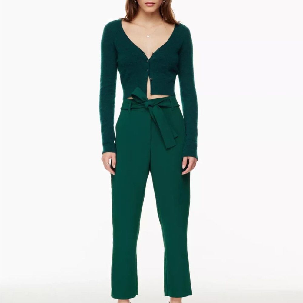 ARITZIA Tie Front Jalade Pants Suave Green Size 4